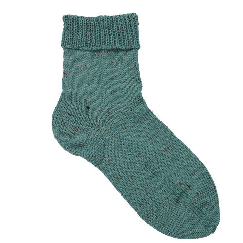 Feinstrumpf Tweed petrol