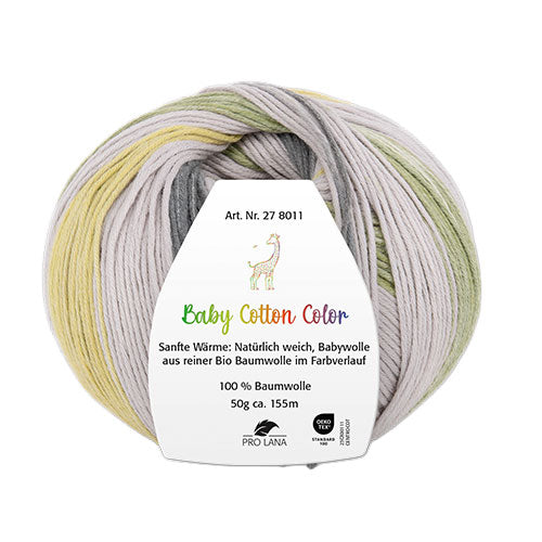 Baby Cotton Color hellgrau-grün