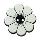 Blumenknopf weiß 18mm