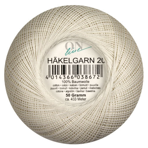 Häkelgarn Stärke 20 creme