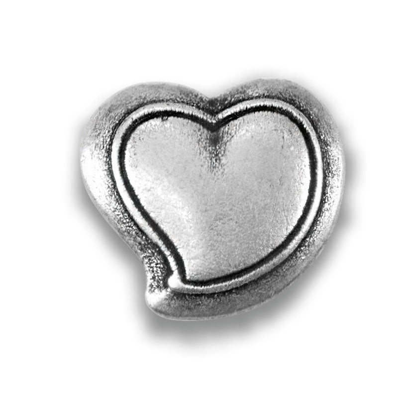 Metallknopf "Herz"