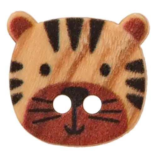 Holzknopf Tiger 15mm