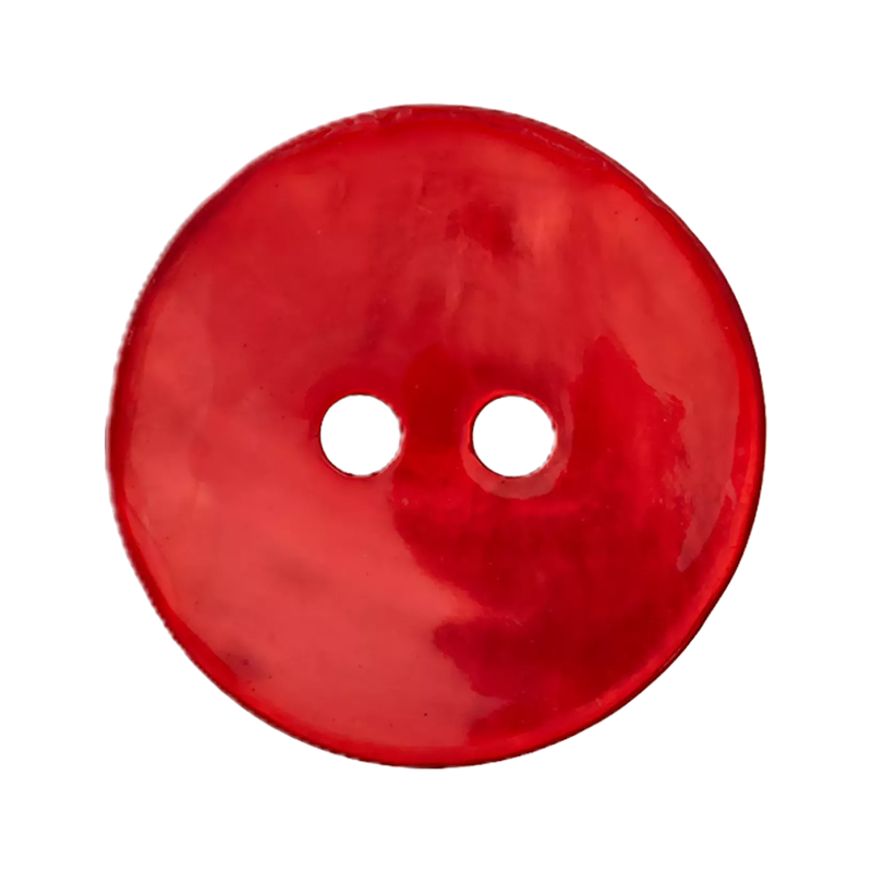 Perlmuttknopf rot 12mm