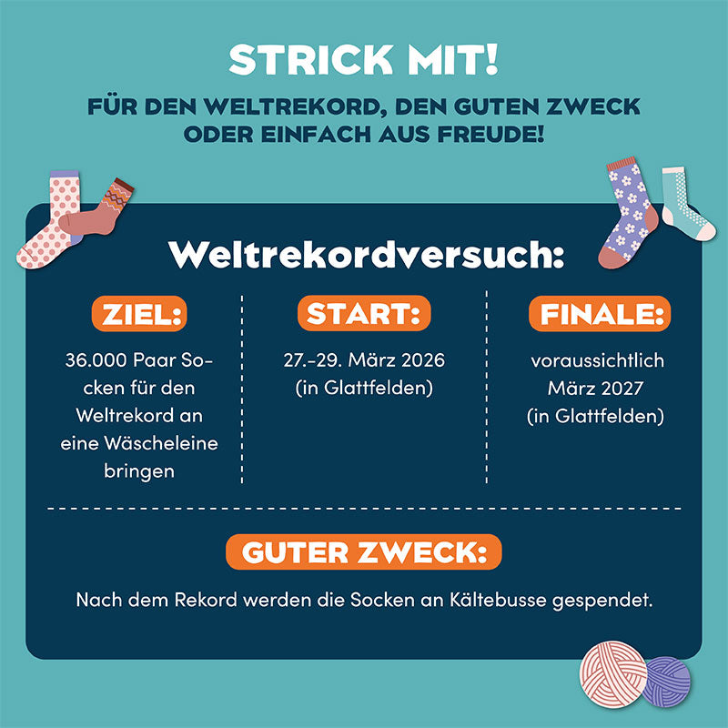 Woolly Hugs - Weltrekord Sockenwolle