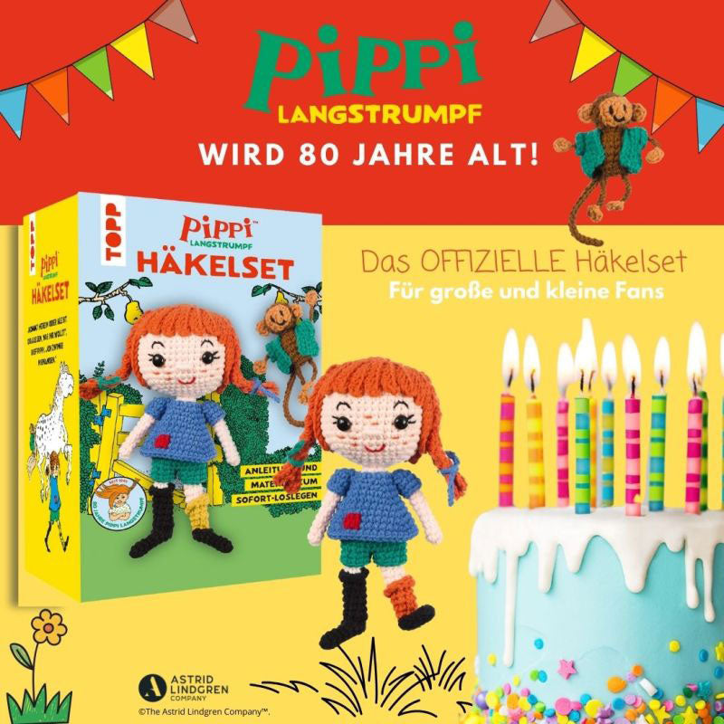 Häkelset "Pippi Langstrumpf"