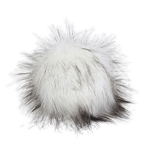 XXXL Pompon weiß/schwarz