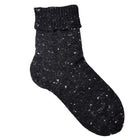 Feinstrumpf Tweed schwarz