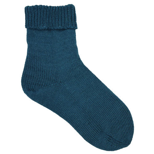 Feinstrumpf Merino Extrafein petrol