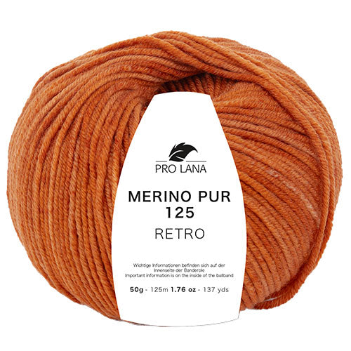 Merino 125 Retro ziegel meliert