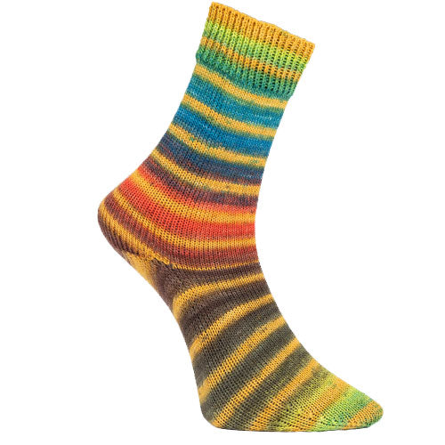 Paint Socks senf-petrol-orange