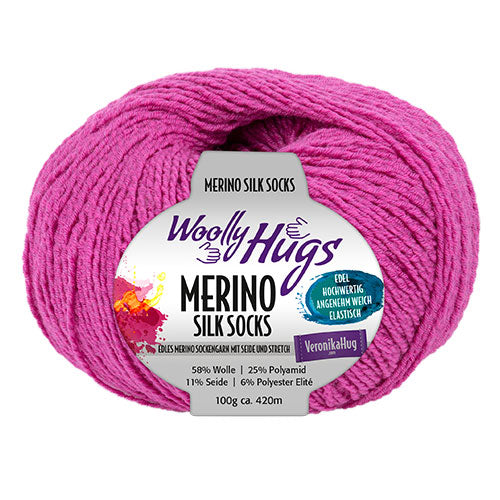 Merino Silk Socks pink