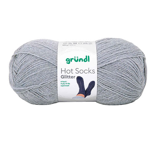 Hot Socks Glitter silber