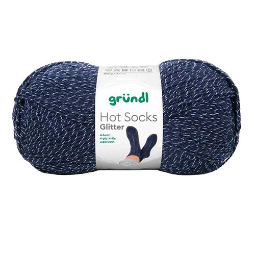 Hot Socks Glitter blau