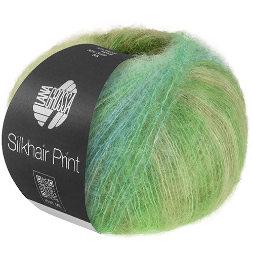 Silkhair Print grün col.