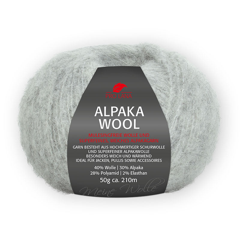 Alpaka-Wool hellgrau