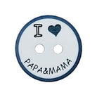 Knopf I love Papa & Mama