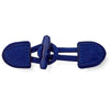Knebelknopfverschluss blau
