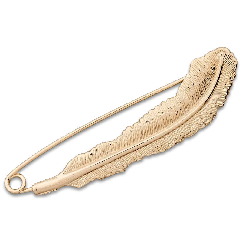 Ziernadel Feder gold