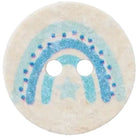 Regenbogenknopf blau 15mm