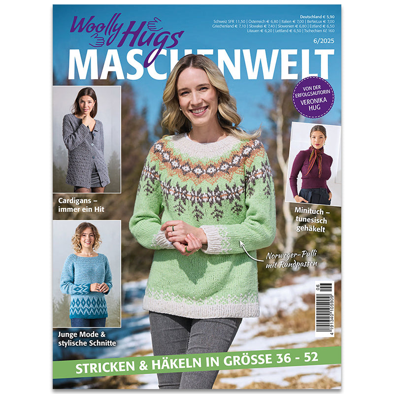 Heft Woolly Hugs Maschenwelt 6/2025