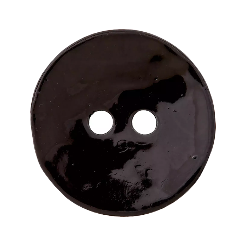 Perlmuttknopf schwarz 23mm