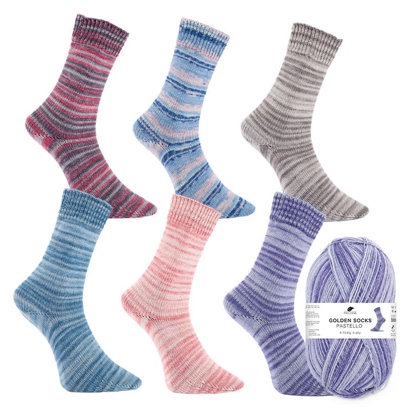 600 g Sparpaket "Golden Socks Pastello"